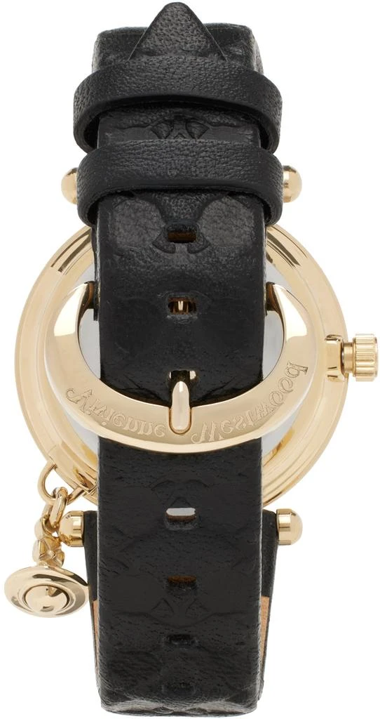 商品Vivienne Westwood|Black & Gold Orb Watch,价格¥2128,第3张图片详细描述