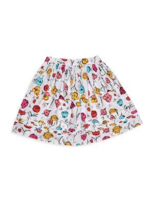Little Girl's & Girl's Floral Skirt商品第1张图片规格展示