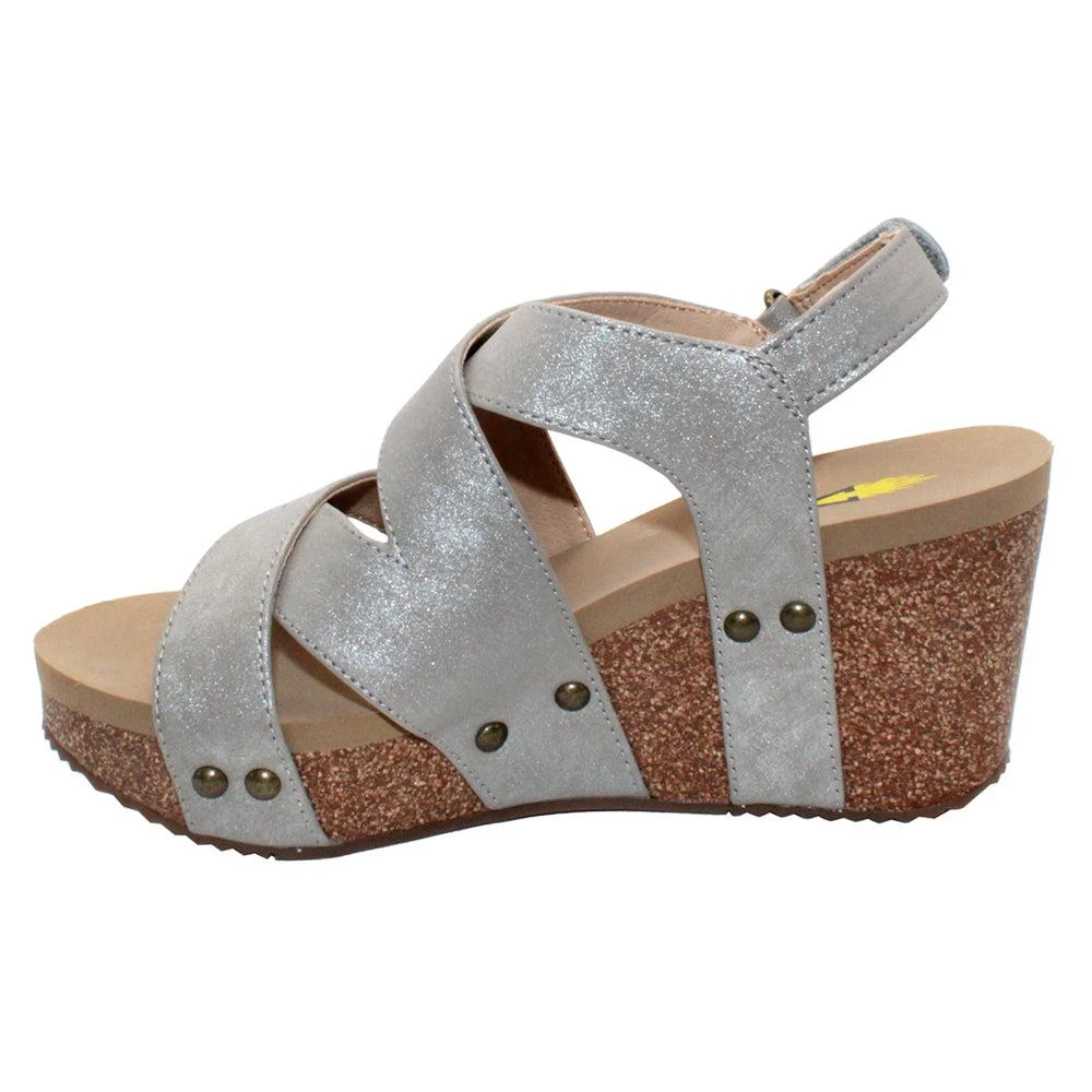 商品VOLATILE|Tory Slingback Studded Wedge Sandals,价格¥489,第3张图片详细描述