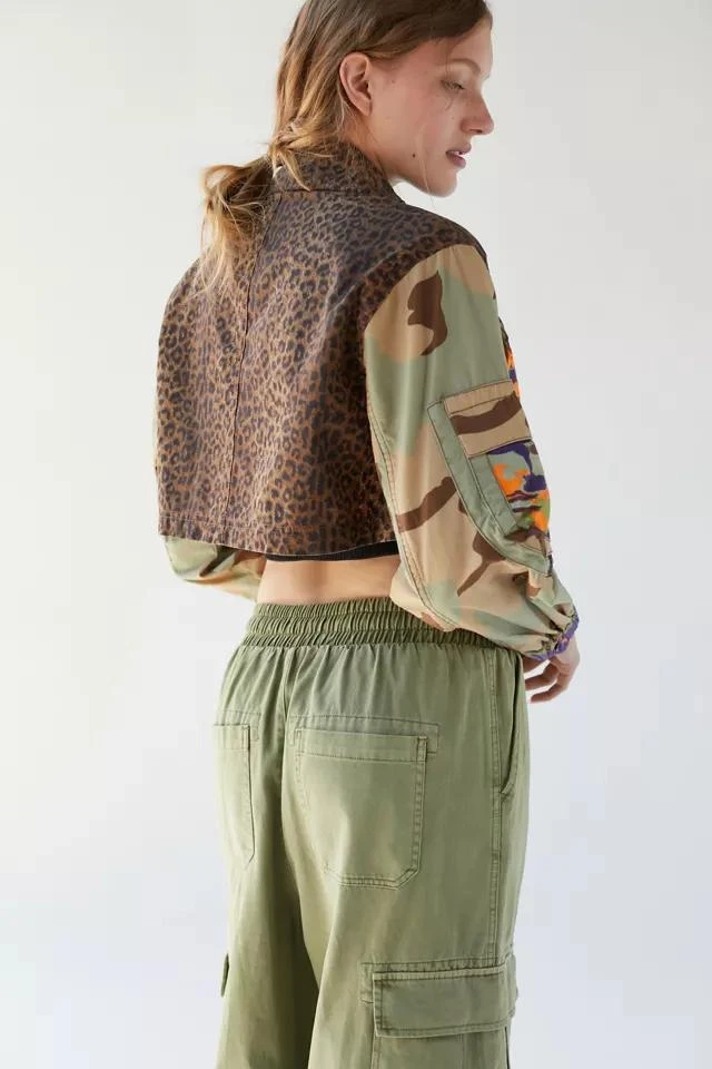 商品BDG|BDG Jenny Printed Cropped Utility Jacket,价格¥76,第3张图片详细描述