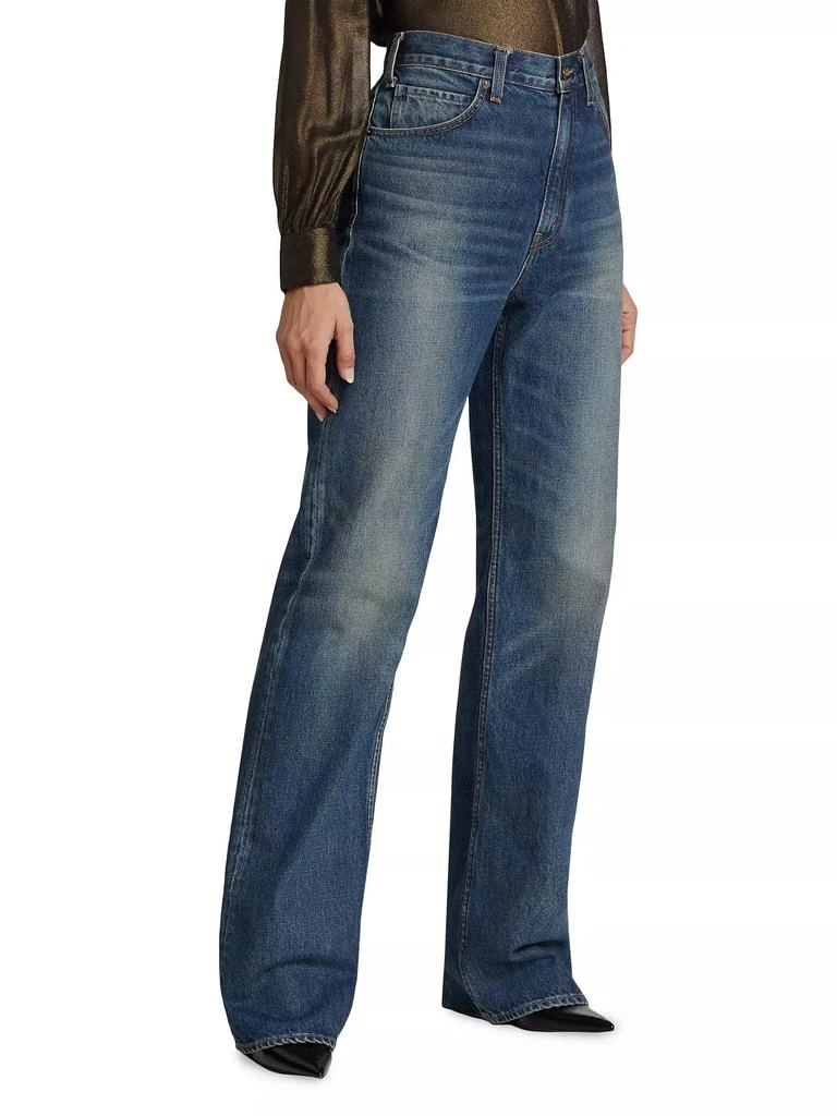 商品Nili Lotan|Mitchell High-Rise Straight-Leg Jeans,价格¥3375,第4张图片详细描述