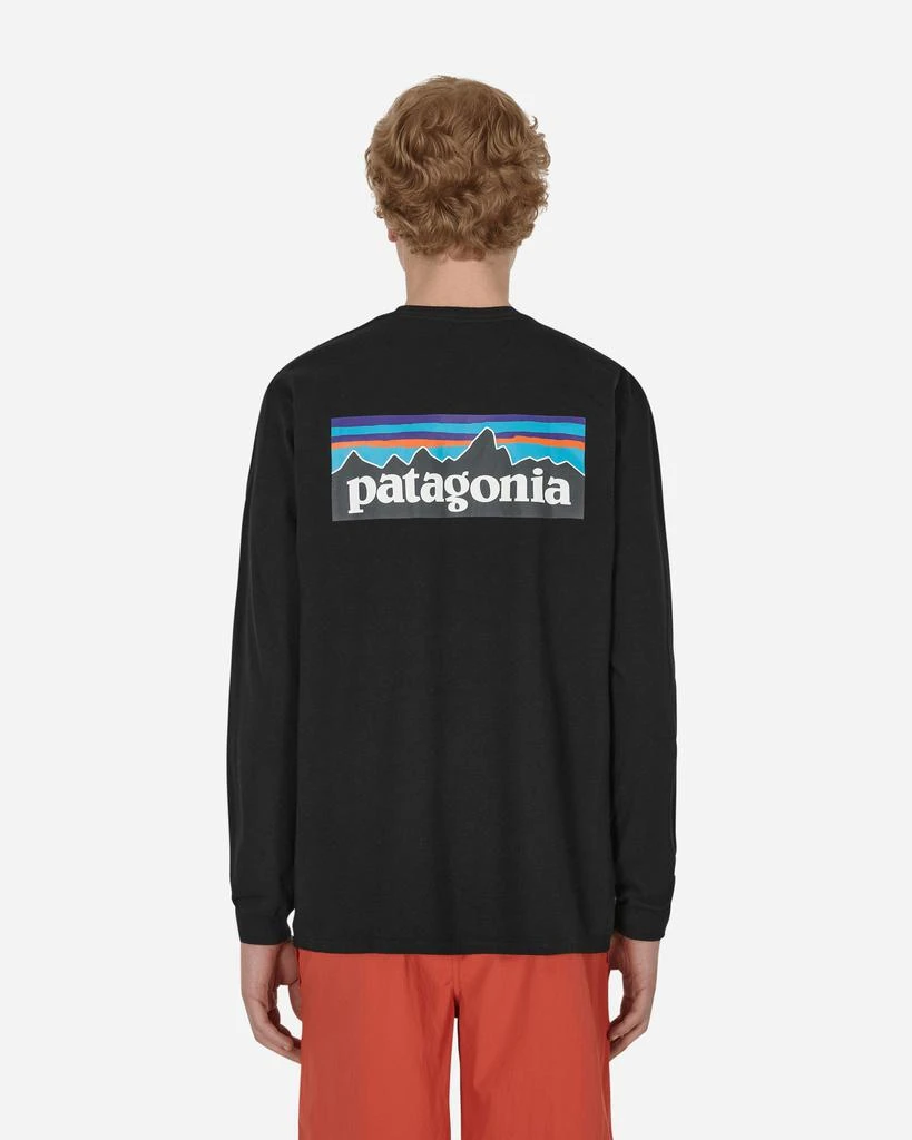 商品Patagonia|P-6 Logo Responsibili Longsleeve T-Shirt Black,价格¥378,第3张图片详细描述