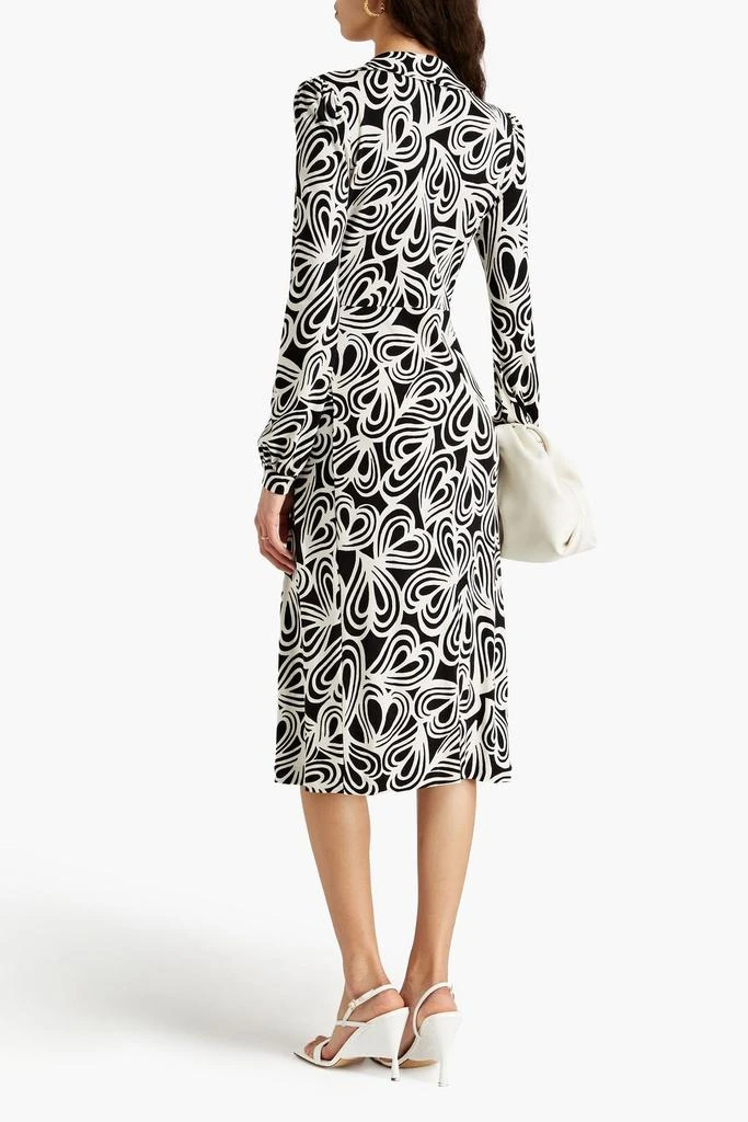 商品Diane von Furstenberg|Bogna wrap-effect printed Lyocell and wool-blend jersey dress,价格¥1665,第3张图片详细描述