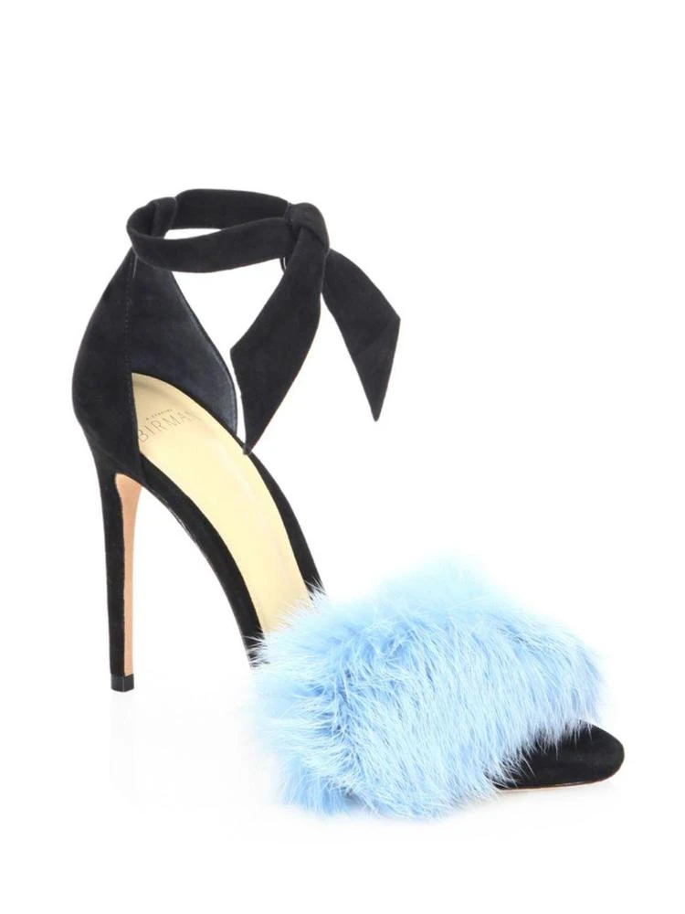 商品Alexandre Birman|Clarita 100 Rabbit Fur & Suede Ankle-Strap Sandals,价格¥2085,第1张图片