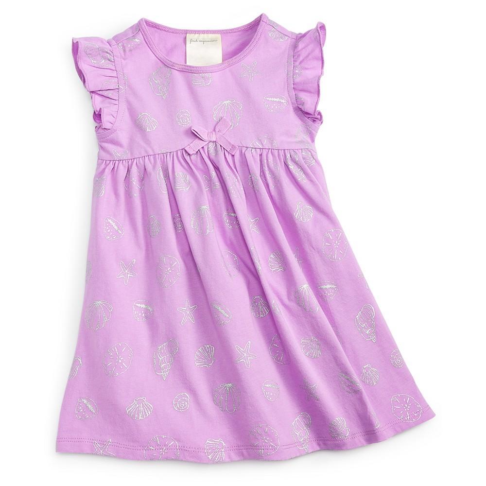 商品First Impressions|Baby Girls Shell-Print Dress, Created for Macy's,价格¥36,第1张图片