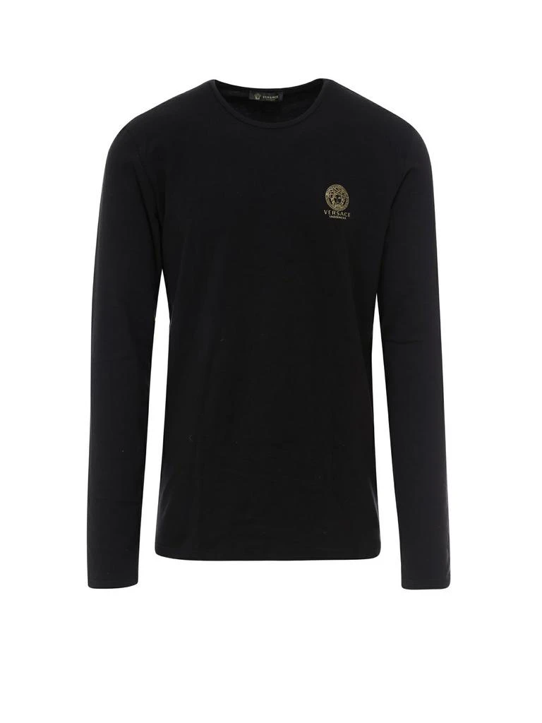 商品Versace|Versace Medusa Printed Long-Sleeved T-Shirt,价格¥532,第1张图片