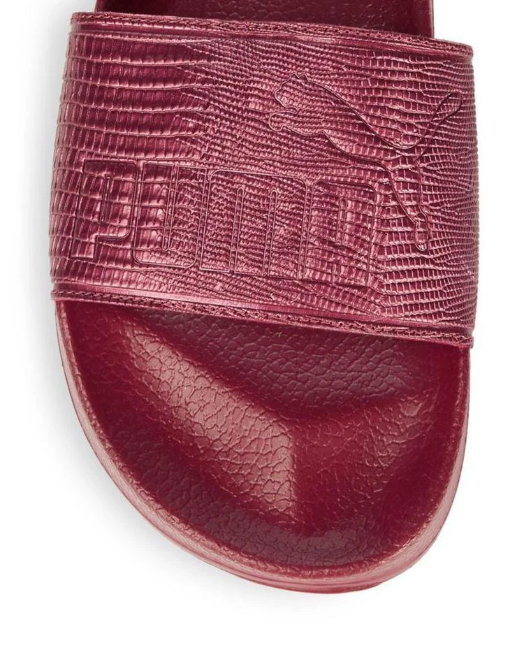 商品Puma|Leadcat Logo Leather Slides,价格¥61,第4张图片详细描述