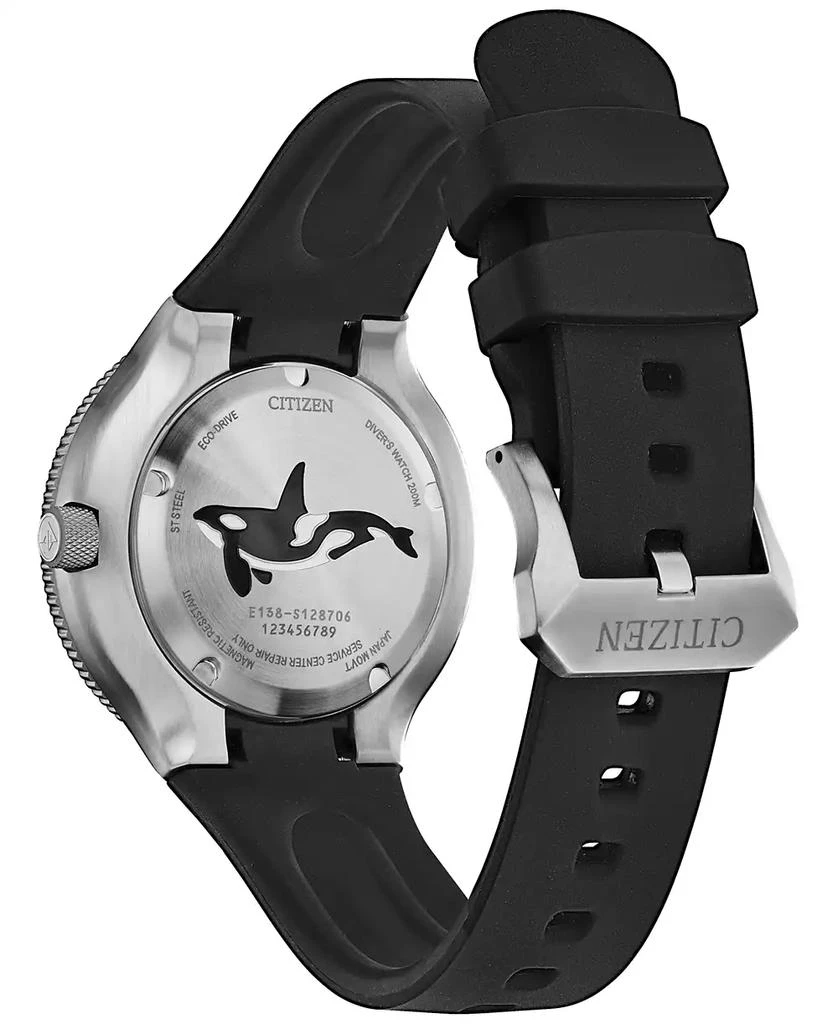 商品Citizen|Eco-Drive Men's Promaster Orca Black Rubber Strap Watch 46mm,价格¥1917,第3张图片详细描述