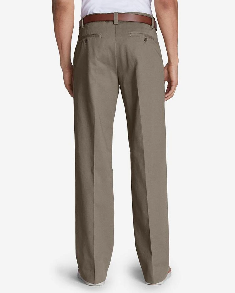 商品Eddie Bauer|Men&#39;s Wrinkle-Free Relaxed Fit Comfort Waist Flat Front Casual Performance Chino Pants,价格¥485,第5张图片详细描述