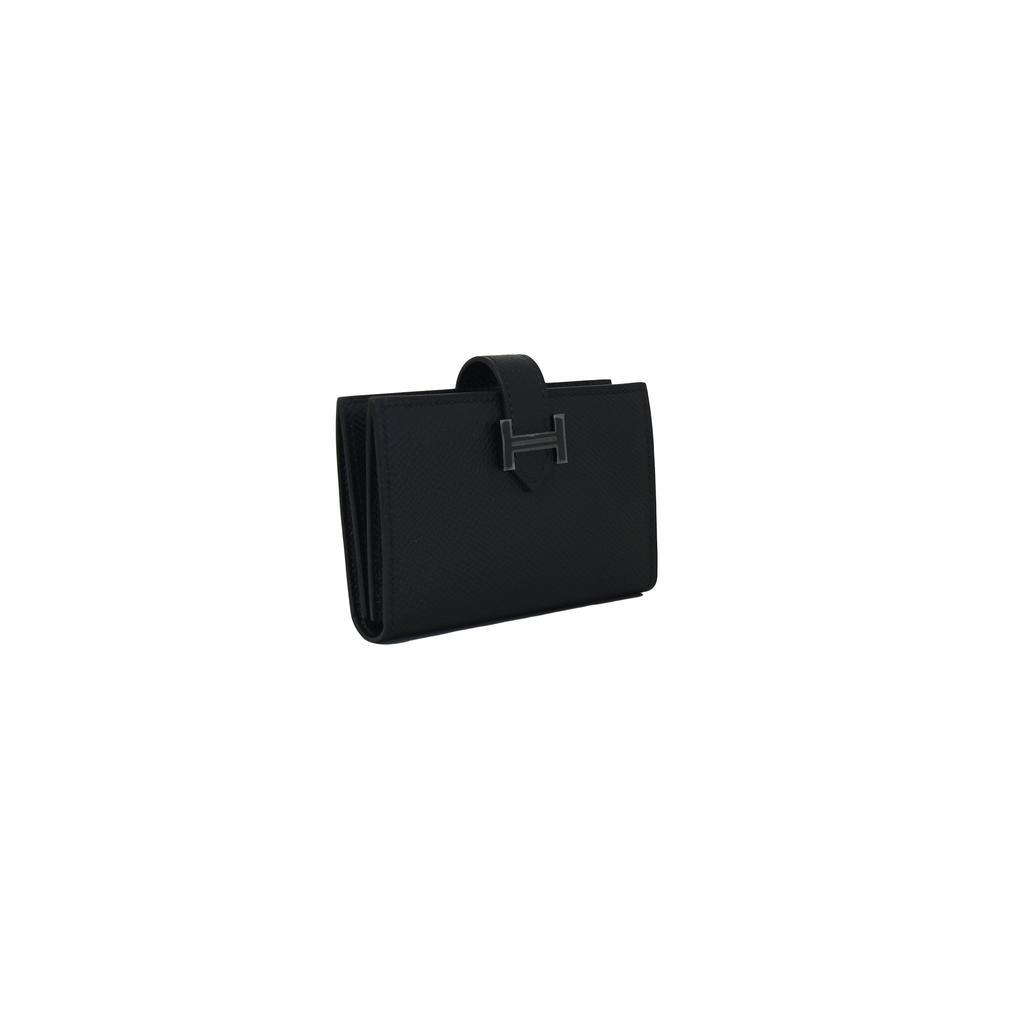 商品Hermes|Hermes Bearn Compact Wallet So Black,价格¥16850,第4张图片详细描述