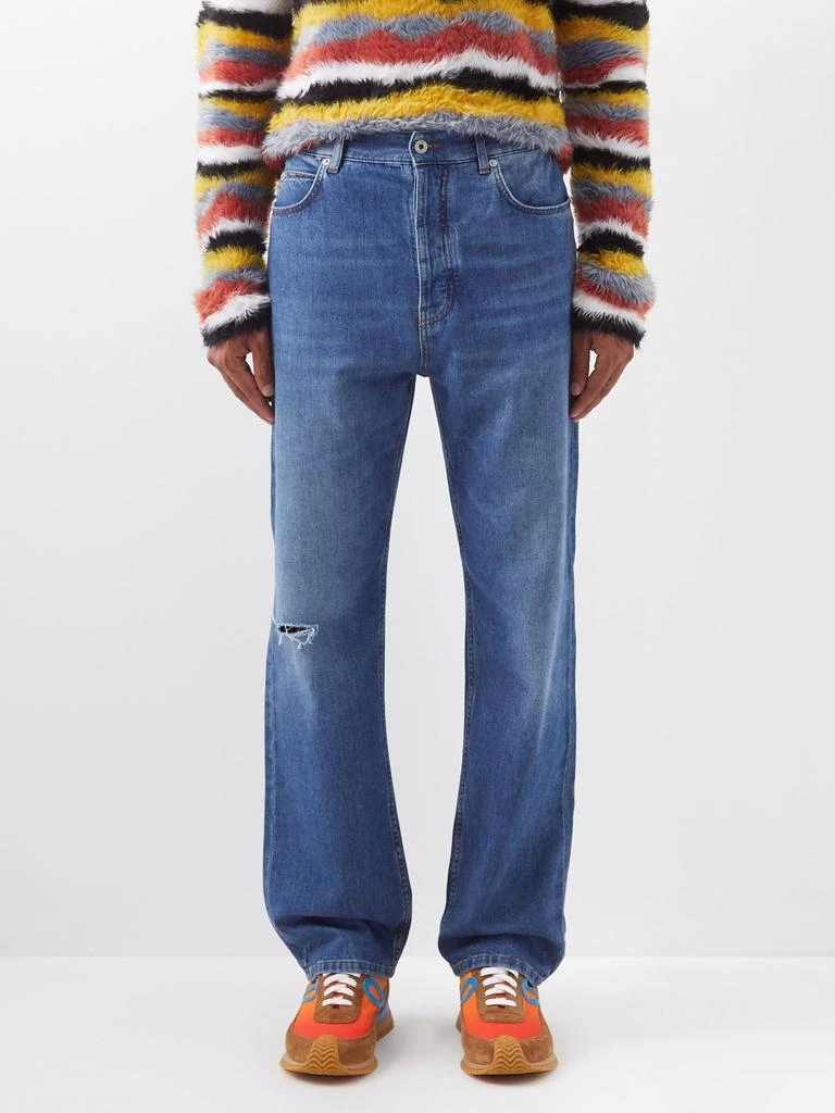 商品Loewe|Distressed straight-leg jeans,价格¥3519,第1张图片