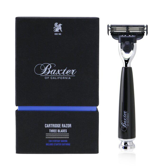 Baxter Of California 男士手动卡夹安全剃须刀三刀头Cartridge Razor 1pc商品第2张图片规格展示