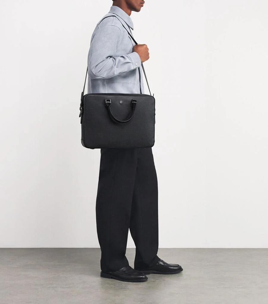 商品Harrods|Saffiano Leather Briefcase,价格¥3580,第2张图片详细描述