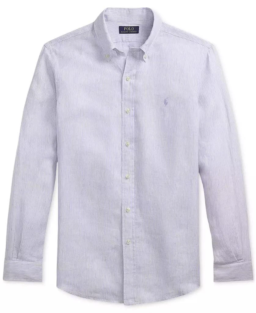 商品Ralph Lauren|男士经典版型亚麻衬衫 多款配色,价格¥614,第5张图片详细描述