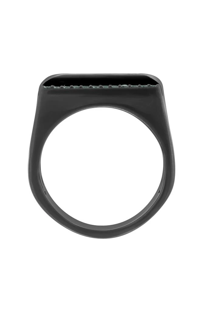 商品Effy|Men's Black Sterling Silver Onyx & Black Spinel Ring,价格¥1879,第3张图片详细描述