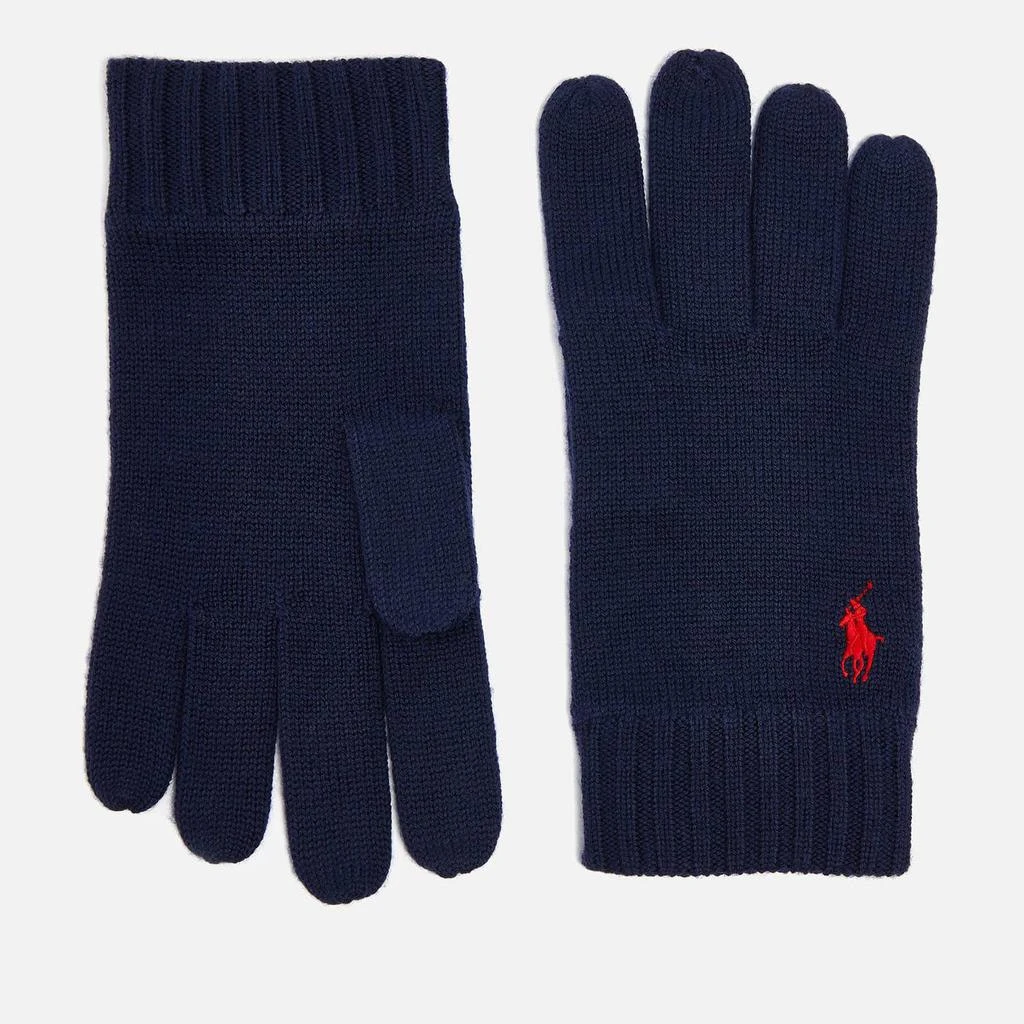 商品Ralph Lauren|Polo Ralph Lauren Logo-Embroidered Merino Wool Gloves,价格¥341,第1张图片