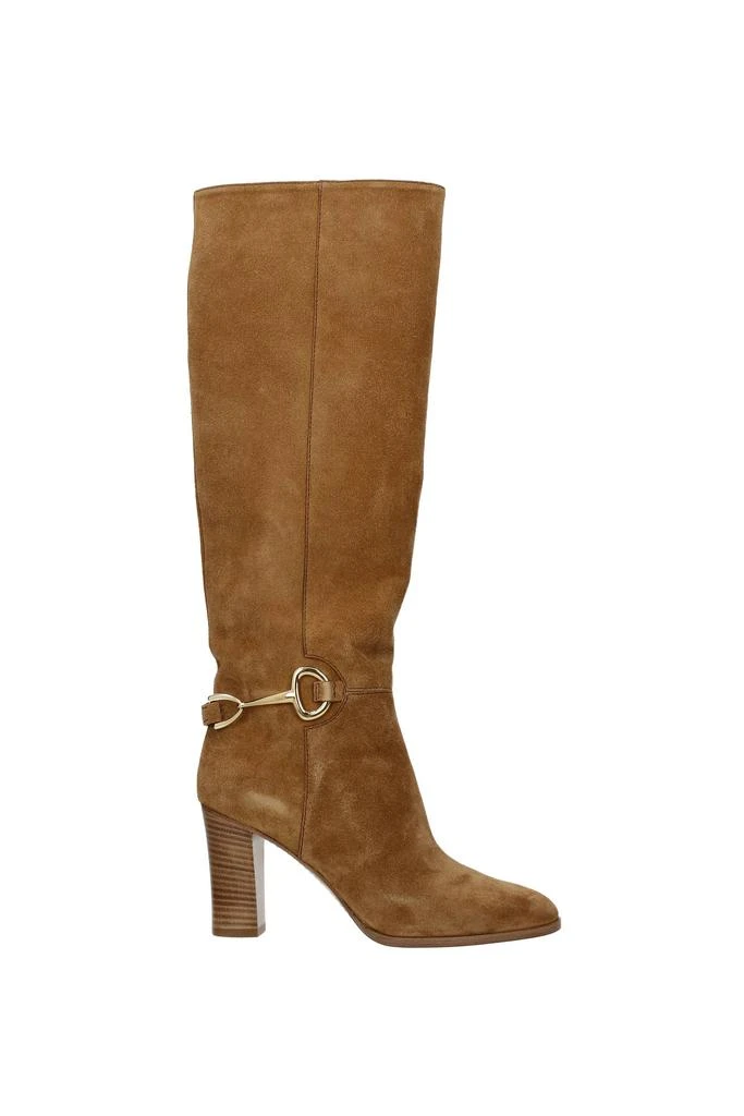 商品Celine|Boots claude Suede Brown,价格¥6320,第1张图片