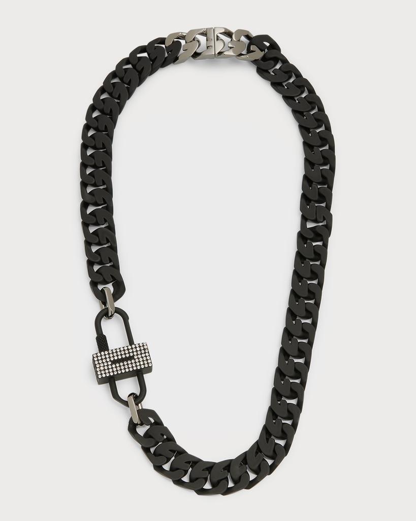 Men's Crystal Pavé G-Chain Necklace商品第1张图片规格展示