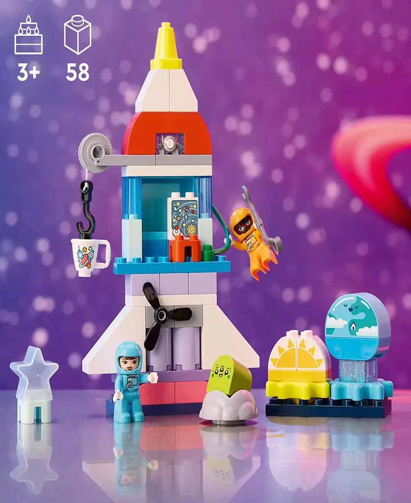 商品LEGO|LEGO DUPLO 3 in 1 Space Shuttle Adventure Toy, Kids Role Playing Toy 10422,价格¥360,第3张图片详细描述