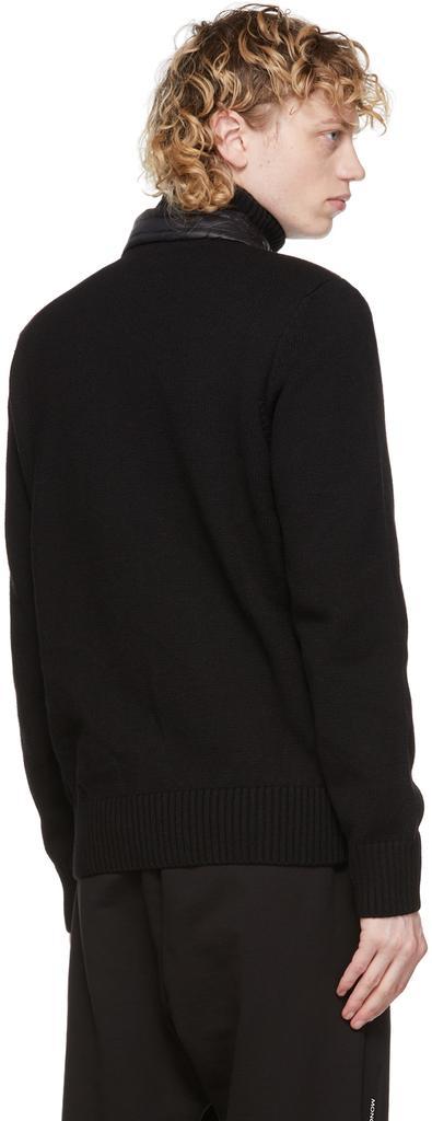 商品Moncler|Black Down Padded Cardigan Jacket,价格¥7491,第5张图片详细描述