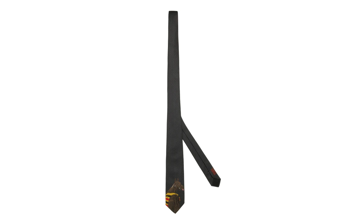 商品[国内直发] Hermes|爱马仕 Rocabar de Rire 领带 男款 棕色,价格¥3175,第1张图片