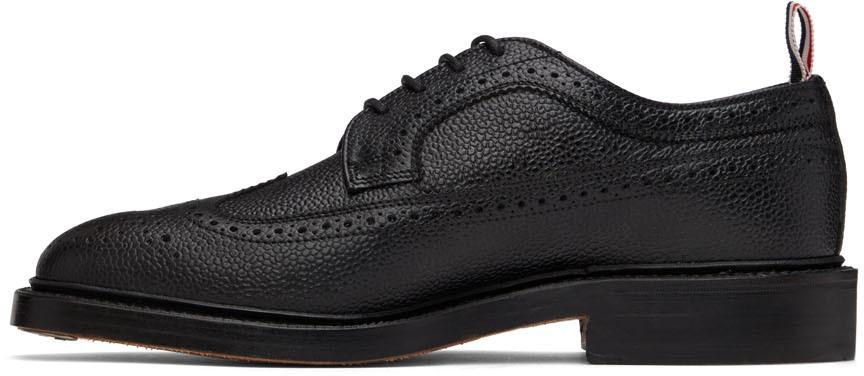 商品Thom Browne|黑色长翼布洛克鞋,价格¥9119,第5张图片详细描述