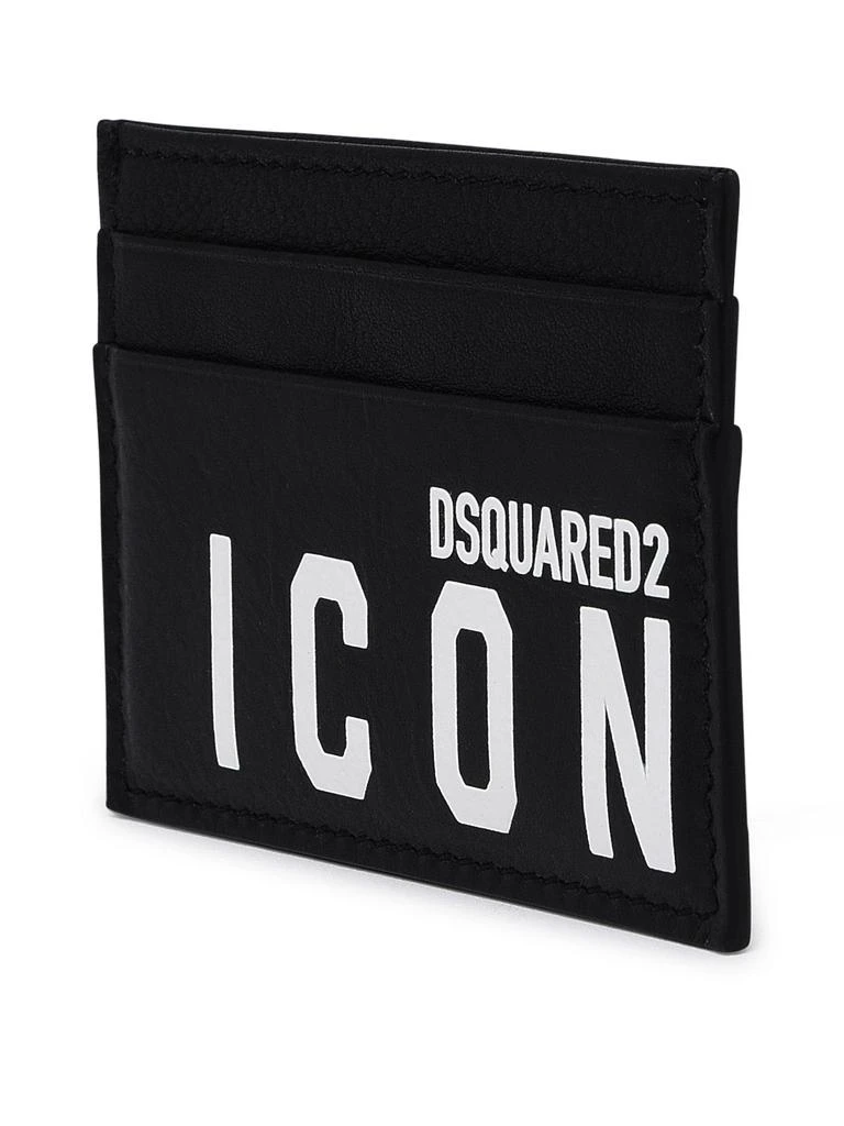 商品DSQUARED2|LEATHER ICON CARD HOLDER,价格¥886,第3张图片详细描述