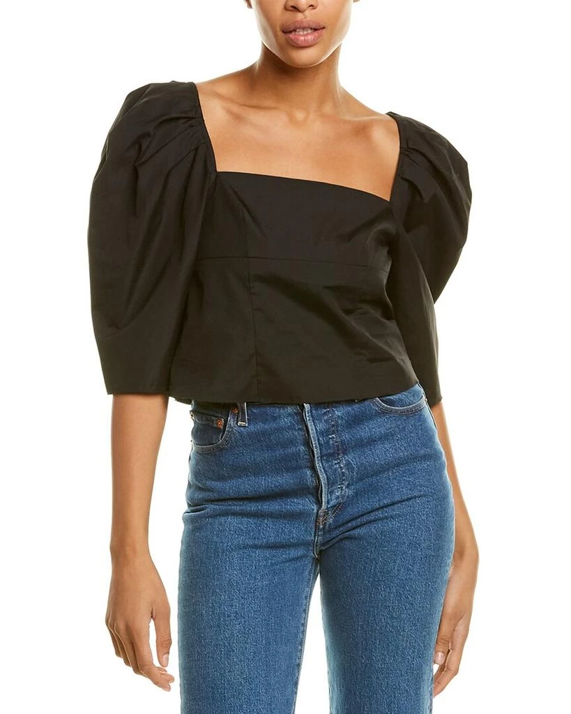 商品Vince|Vince Draped Square Neck Top,价格¥426,第1张图片