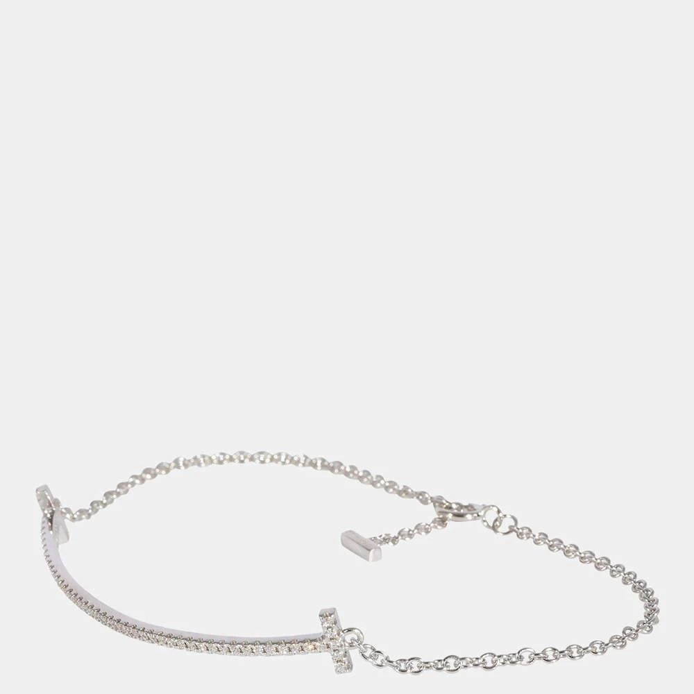 商品[二手商品] Tiffany & Co.|Tiffany & Co. T Smile Bracelet in 18k White Gold 0.12 CTW,价格¥15732,第2张图片详细描述