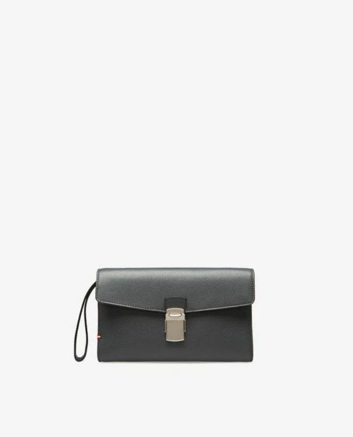 商品Bally|NEW Bally Gully Men's 6231789 Grey Leather Clutch Bag MSRP,价格¥3754,第1张图片