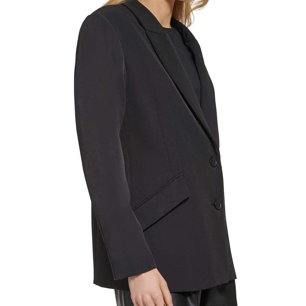 Women's Peak Lapel Two-Button Long-Sleeve Blazer 商品