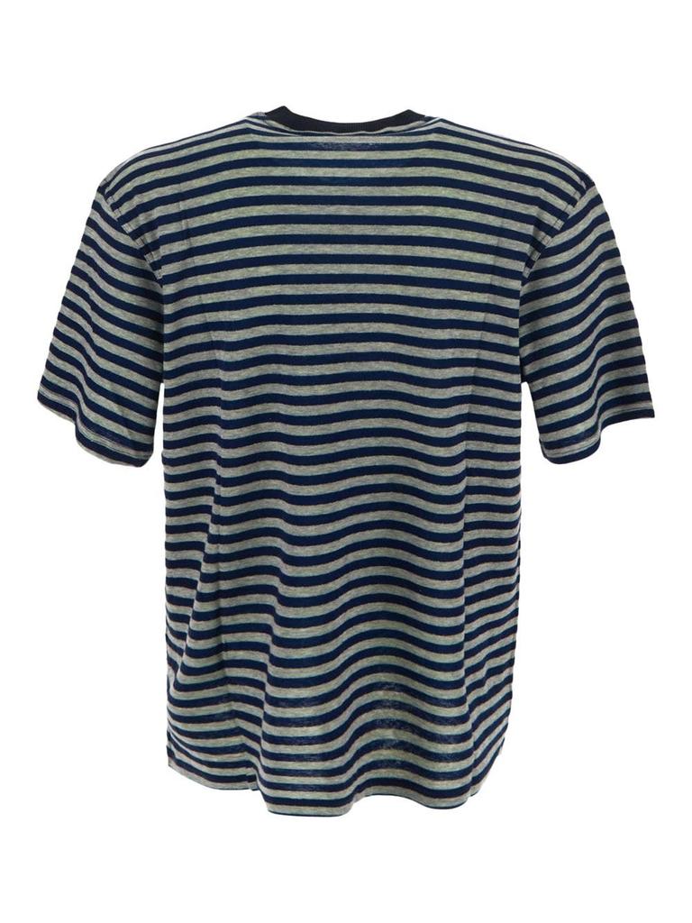 Reversible Cotton Striped T-Shirt商品第2张图片规格展示