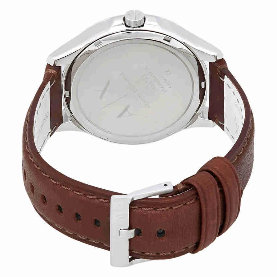 商品Armani Exchange|Navy Dial Brown Leather Men's Watch AX2133,价格¥615,第3张图片详细描述