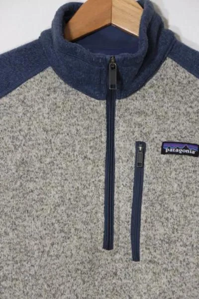 Vintage Patagonia Marled Mock Zip Pullover Fleece Colorblock Sweatshirt 08 商品