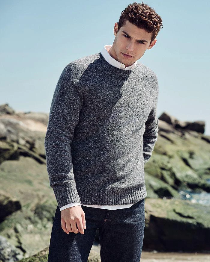 商品The Men's Store at Bloomingdale's|Crewneck Donegal Cashmere Sweater - 100% Exclusive ,价格¥449,第3张图片详细描述