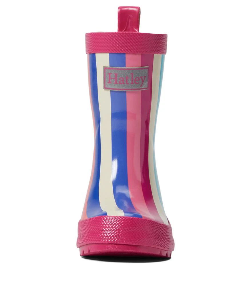 商品Hatley|Rainbow Stripes Shiny Rain Boots (Toddler/Little Kid/Big kid),价格¥209,第2张图片详细描述