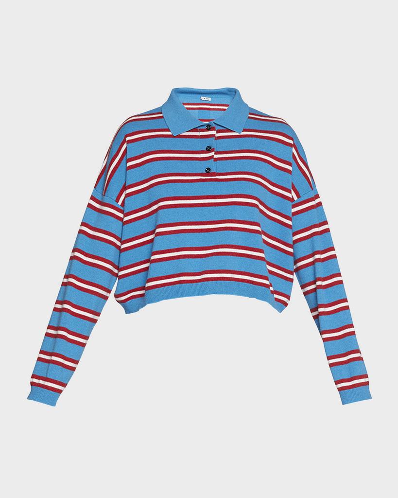 Striped Polo Sweater商品第2张图片规格展示