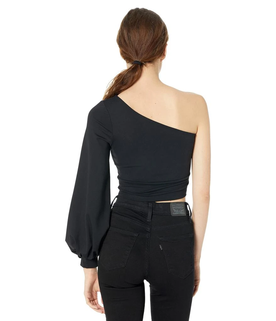 商品Susana Monaco|One Arm Waist Gathered Sleeve Top,价格¥231,第2张图片详细描述