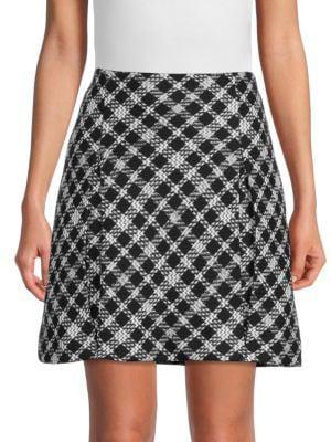 商品Karl Lagerfeld Paris|​Plaid Tweed Mini Skirt,价格¥409,第1张图片