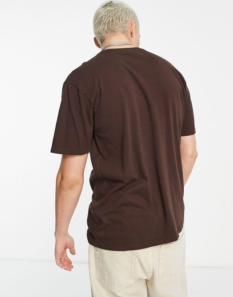 商品HUF|HUF good fortune t-shirt in brown,价格¥328,第4张图片详细描述