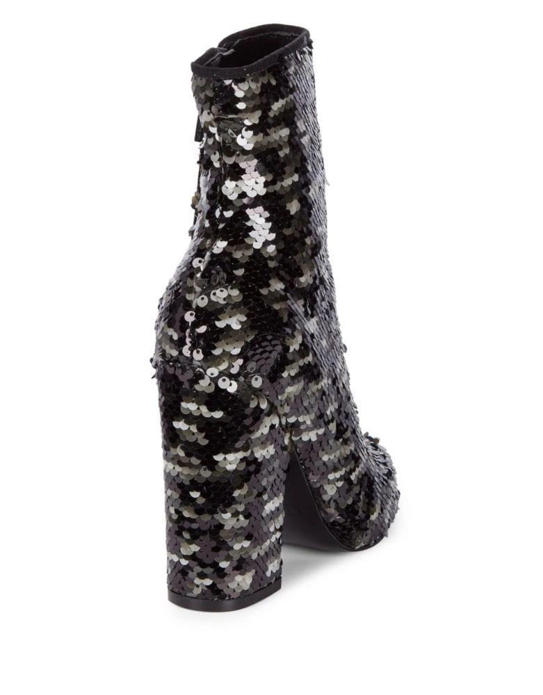 商品KENDALL & KYLIE|Haedyn5 Sequin Block Heel Booties,价格¥513,第2张图片详细描述