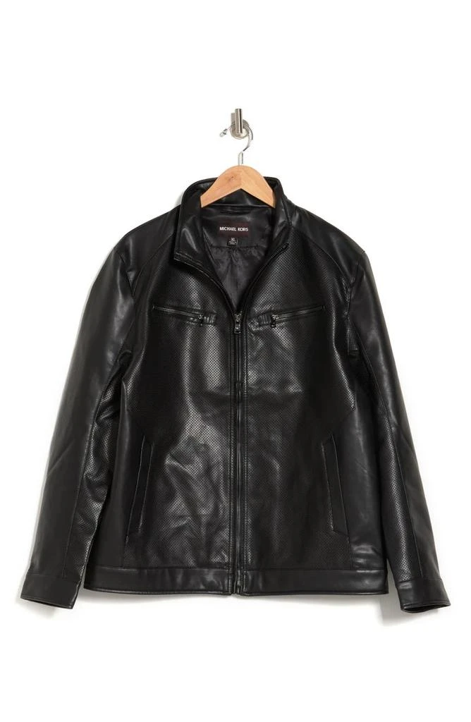 商品Michael Kors|Faux Leather Hipster Jacket,价格¥679,第2张图片详细描述
