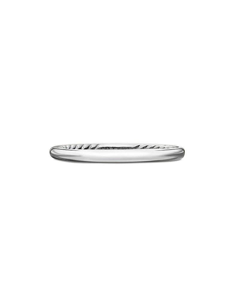 商品David Yurman|DY Eden Band Ring in Platinum, 2MM,价格¥8877,第1张图片