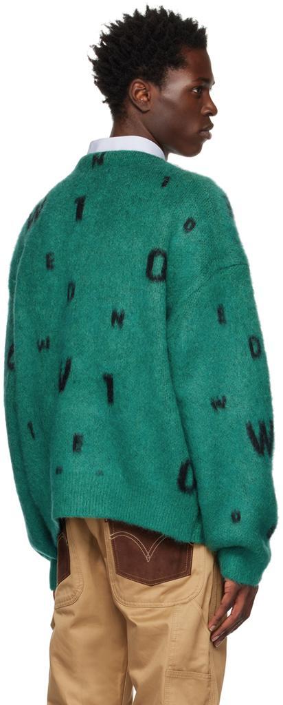 商品We11done|Green Lettering Sweater,价格¥3348,第5张图片详细描述