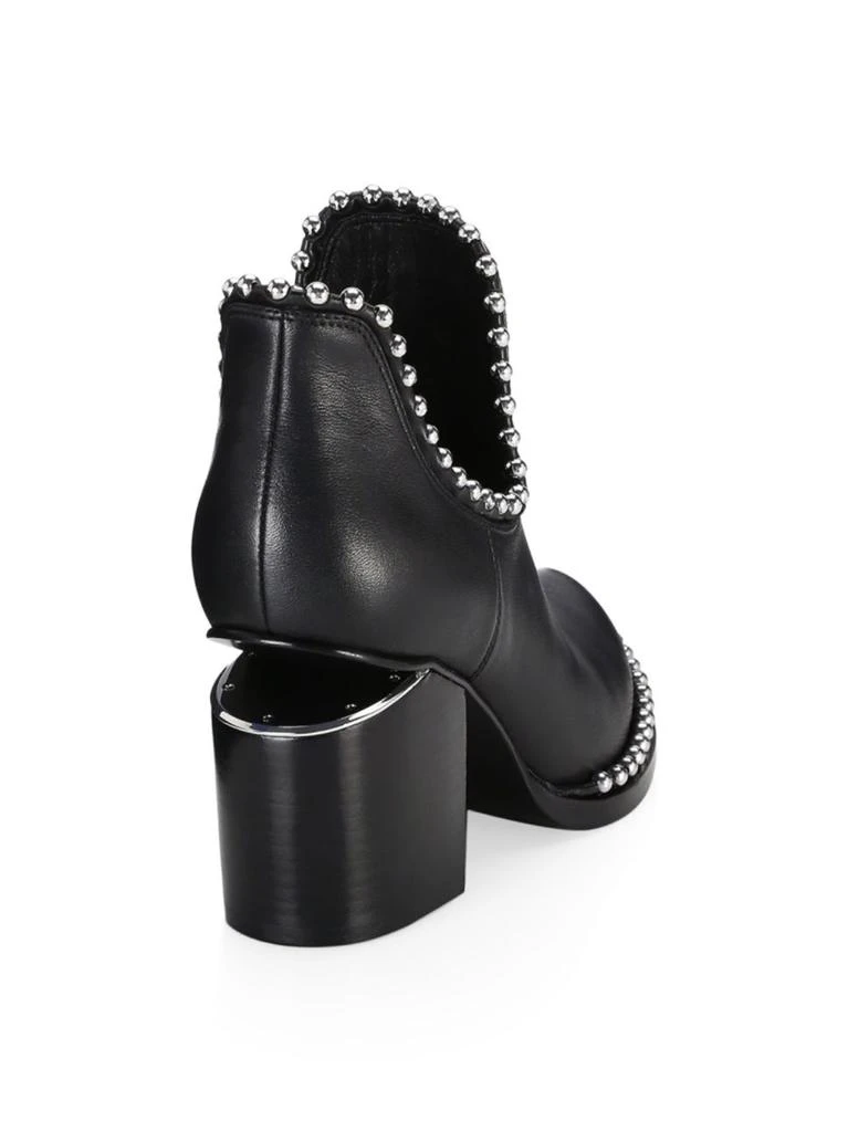 商品Alexander Wang|Gabi Cutout Studded Leather Ankle Boots,价格¥2518,第3张图片详细描述