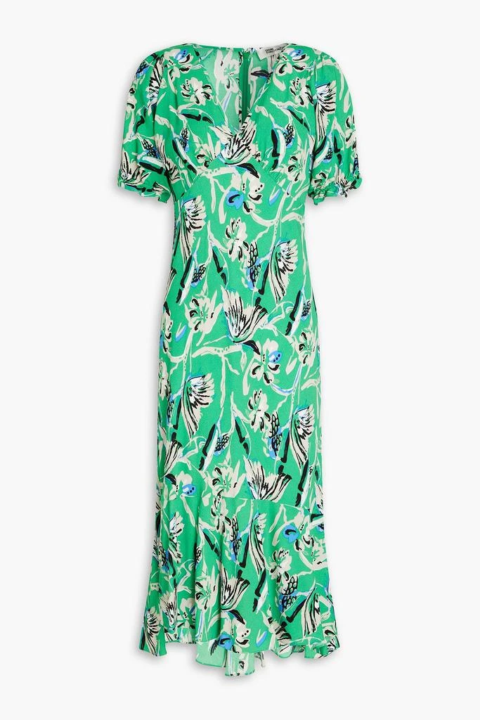 商品Diane von Furstenberg|Orla floral-print crepe midi dress,价格¥1441,第1张图片