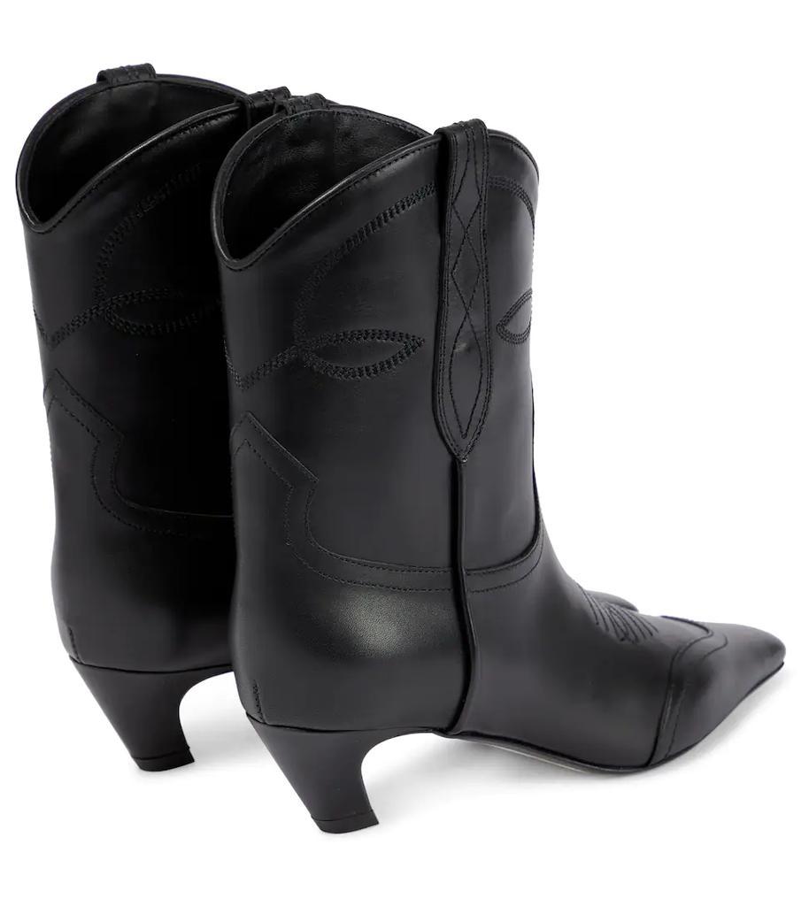 商品Khaite|Dallas leather ankle boots,价格¥6638,第5张图片详细描述