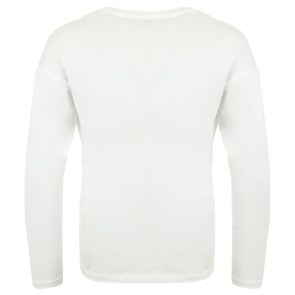White Repeat Logo Long Sleeve T Shirt商品第3张图片规格展示