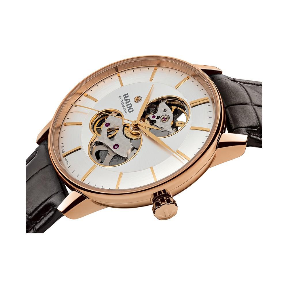商品Rado|Men's Swiss Automatic Centrix Brown Leather Strap Watch 41mm,价格¥11512,第4张图片详细描述