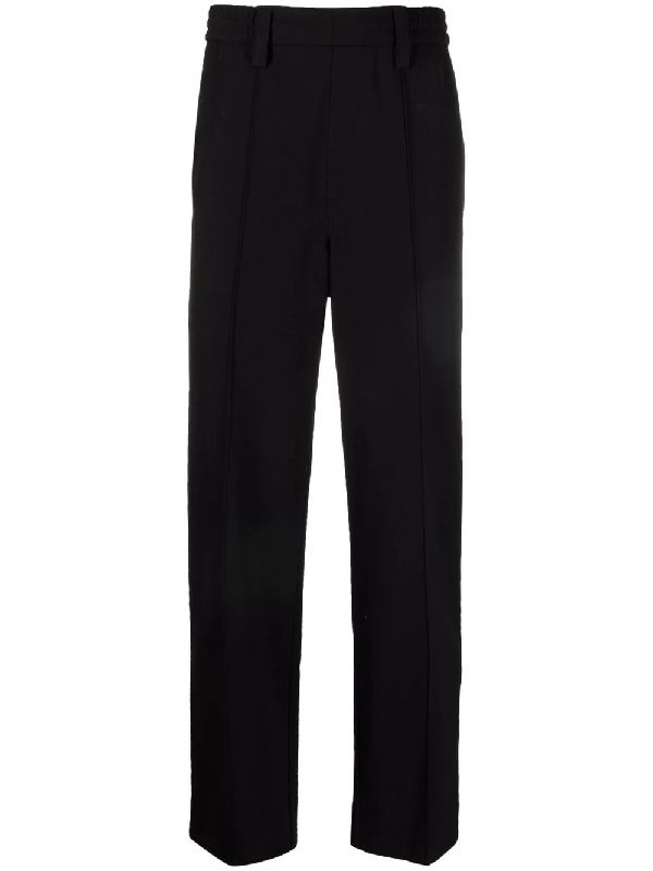 AMI 男士黑色棉质休闲裤 HTR207-219-001商品第1张图片规格展示